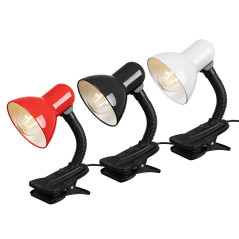 44-148- Skrivbordslampa lb-08 med klämma röd