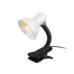 44-156- Skrivbordslampa lb-08 med klämma vit