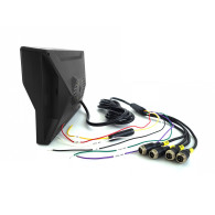 Monitor samochodowy lcd 9cali ahd 4pin z funkcją rejestratora 12v 24v oraz 4 kamery ahd
