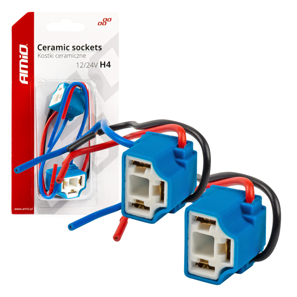 Keramiska hörnklossar h4 uttag kontakt amio-03053 Keramiska hörnklossar h4 uttag kontakt amio-03053
