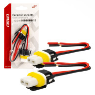 Keramiska kuber raka h8/h11/h16 kontaktuttag amio-03056