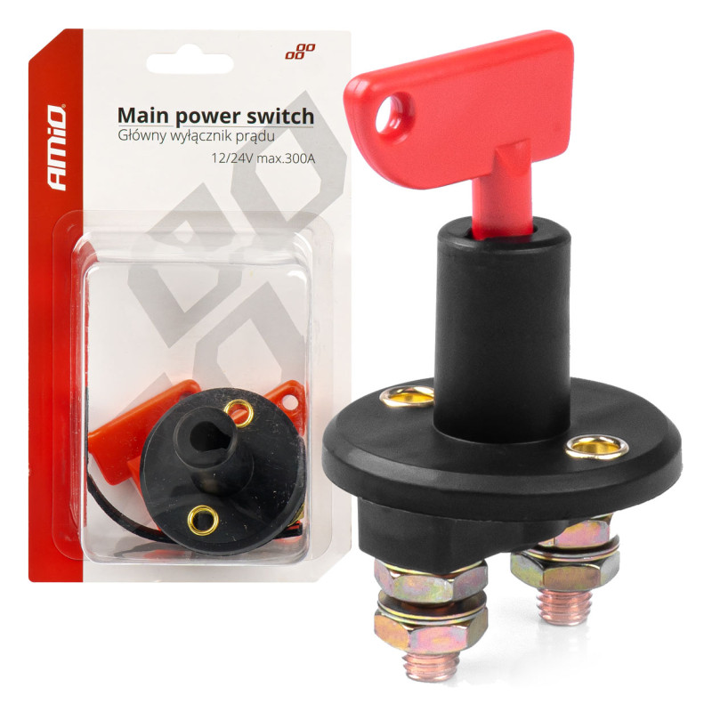 Batteribrytare strömbrytare spak 12v 24v amio-03023