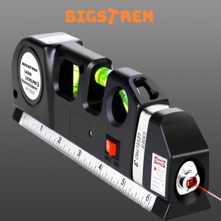 Laseravvägningsinstrument med mätband 250cm Bigstren 21747