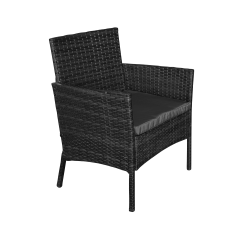 Trädgårdsmöbelset TEESA ROSE svart