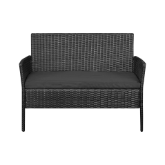 Trädgårdsmöbelset TEESA ROSE svart