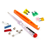 Säkringar säkringsset + gripklo + testare amio-03036