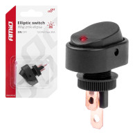 Strömbrytare för ellips med belysning 12v 24v amio-03089