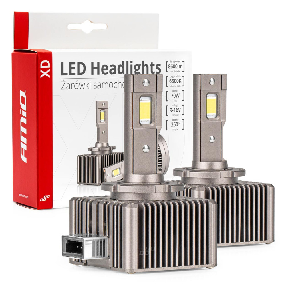 Lampor lysdioder LED-serie XD D8S 6500K Canbus AMIO-03315 Lampor lysdioder LED-serie XD D8S 6500K Canbus AMIO-03315