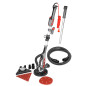 Slipmaskin för gips 710W, 225mm/215 mm, rund och triangulär fot, ficklampa