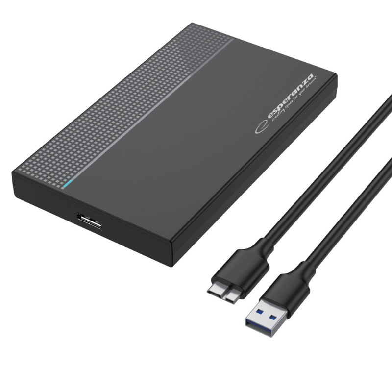 EBA102 Esperanza extern hårddisk/ssd-fodral 2,5'