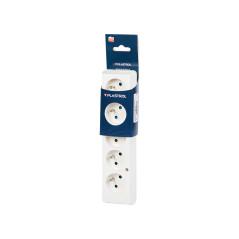 98-106- Uttag gn-570 5gn med jordning vit | HandlaSmidigt.se