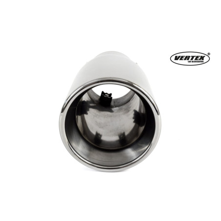 Avgasröret är av rostfritt stål mt 018 krom amio-01318.