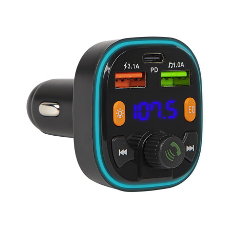 74-170- FM-sändare med Bluetooth 5.0 + QC3.0 + PD 20W