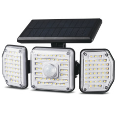 Solcellslampa LED med rörelsesensor Maclean IP65, 4W, 320lm, 4000K, Li-ion 1200 mAh, 3 lägen MCE615 | HandlaSmidigt.se