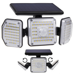 Solcellslampa LED med rörelsesensor Maclean IP65, 4W, 320lm, 4000K, Li-ion 1200 mAh, 3 lägen MCE615 | HandlaSmidigt.se