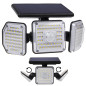 Solcellslampa LED med rörelsesensor Maclean IP65, 4W, 320lm, 4000K, Li-ion 1200 mAh, 3 lägen MCE615