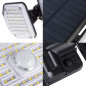 Solcellslampa LED med rörelsesensor Maclean IP65, 4W, 320lm, 4000K, Li-ion 1200 mAh, 3 lägen MCE615