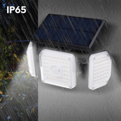 Solcellslampa LED med rörelsesensor Maclean IP65, 4W, 320lm, 4000K, Li-ion 1200 mAh, 3 lägen MCE615 | HandlaSmidigt.se