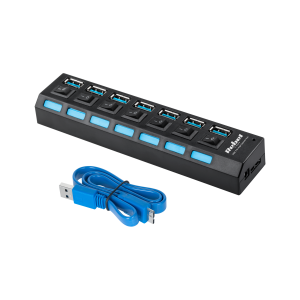 USB 3.0-hubb med 7 portar Rebel