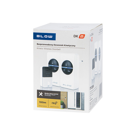 Trådlös ringklocka Kinetic DK-21