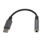 75-793- Adapter USB-kontakt till USB-C-kontakt 3,5 mm jackuttag