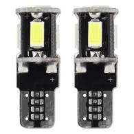 Żarówki led canbus 5smd 5730 t10 w5w white amio-01628