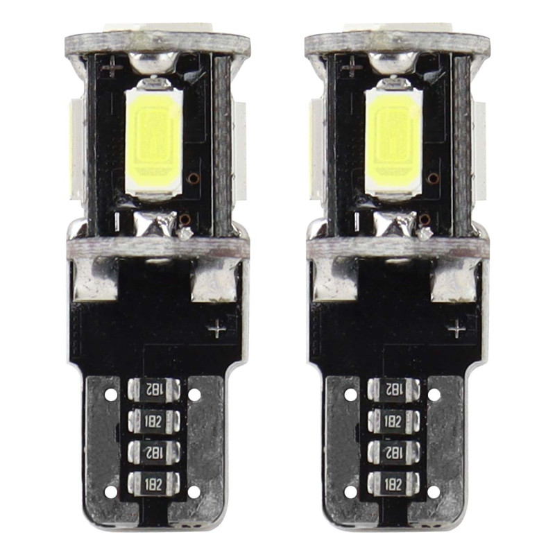 LED-lampor Canbus 5SMD 5730 T10 W5W vit amio-01628