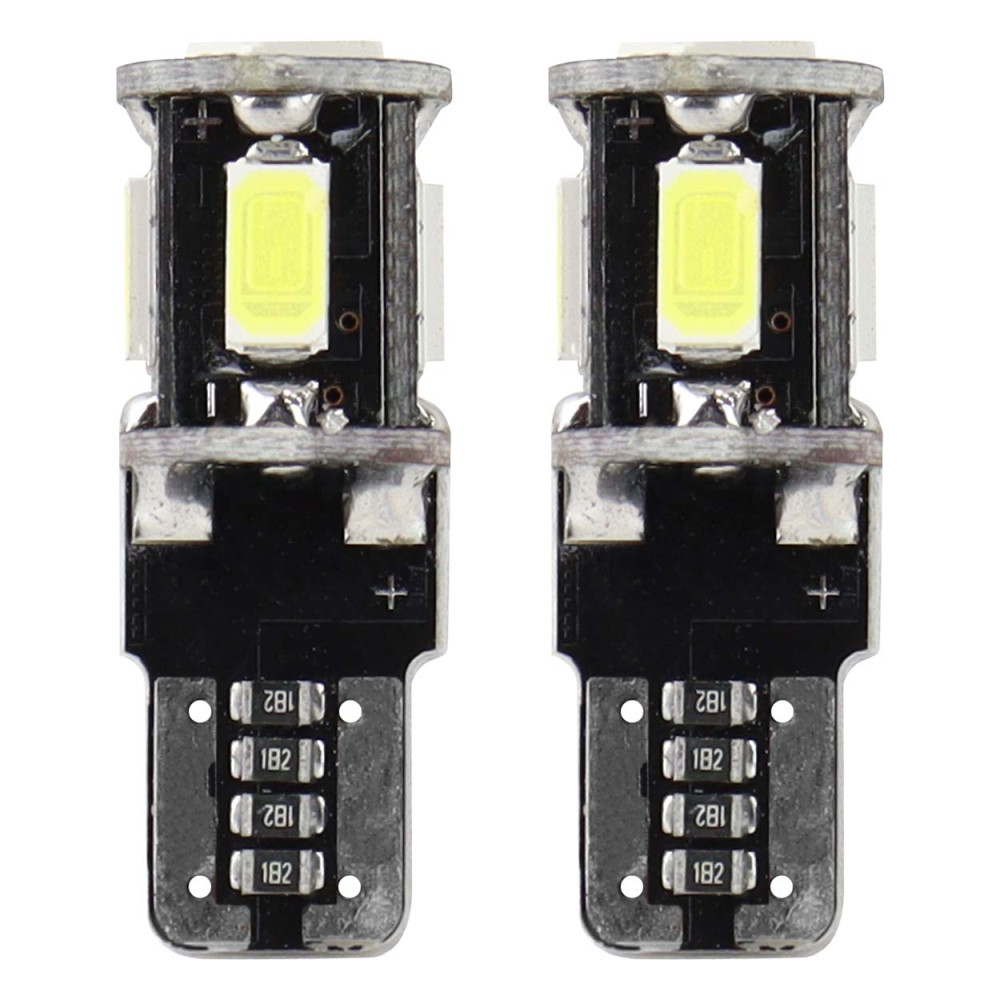 Żarówki led canbus 5smd 5730 t10 w5w white amio-01628 Żarówki led canbus 5smd 5730 t10 w5w white amio-01628