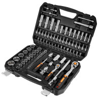 Hylsnyckelsats 1/4', 1/2', 86 delar, CrV