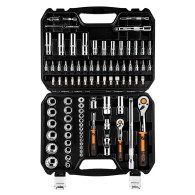 Hylsnyckelsats 1/4', 1/2', 86 delar, CrV
