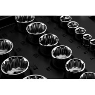 Hylsnyckelsats 1/4', 1/2', 86 delar, CrV
