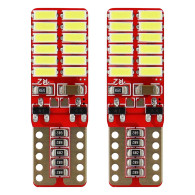 LED-lampor canbus 24smd 4014 t10e w5w vit 12v 24v amio-01287