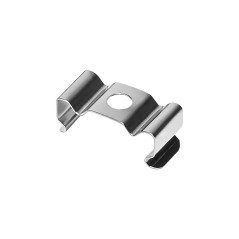 Metallklämma för montering av ytorprofiler från serien AD-LP-6506 samt infällda från serien AD-LP-6505.
