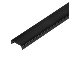 Lampskärm för ytor med AD-LP-6506-serien, 2m, svart polykarbonat