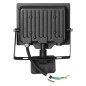 PORTO S LED 30W strålkastare med PIR, 2400lm, IP44, 4000K, aluminium + polykarbonat