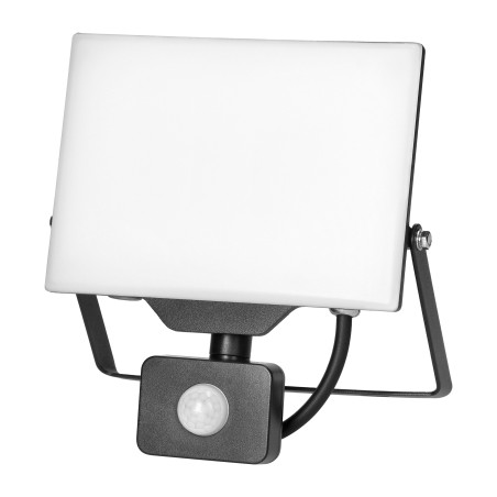 PORTO S LED 50W strålkastare med PIR, 4000lm, IP44, 4000K, aluminium + polykarbonat | HandlaSmidigt.se