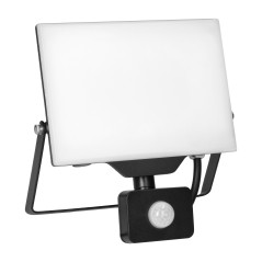 PORTO S LED 50W strålkastare med PIR, 4000lm, IP44, 4000K, aluminium + polykarbonat | HandlaSmidigt.se