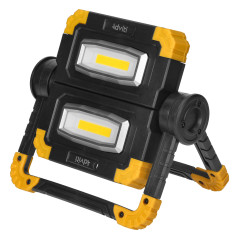 GEMINIX LED 2x10W, arbetsbelysning, portabel med batteri, 1200lm, IP44, 4000K, 5000mAh | HandlaSmidigt.se