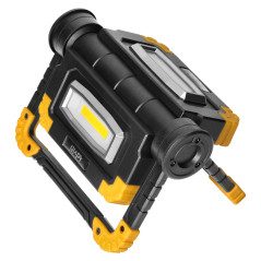 GEMINIX LED 2x10W, arbetsbelysning, portabel med batteri, 1200lm, IP44, 4000K, 5000mAh | HandlaSmidigt.se