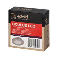 OCULUS LED under-cabinet lamp 2W, 90lm, 4000K, grå | HandlaSmidigt.se