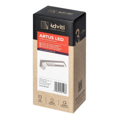ARTUS LED-underställslampa 3W, 225lm, 4000K, grå | HandlaSmidigt.se