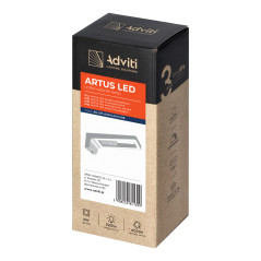 ARTUS LED-underställslampa 3W, 225lm, 4000K, med touchkontroll och USB, grå | HandlaSmidigt.se