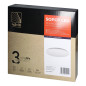 SOPOT LED 24W, takplafond med en mikrovågssensor, 2565lm, IP20, 4000K, skärm av PVC.