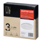 MIDDAG LED 18W, taklampa med mikrovågsrörelsesensor, 1880lm, IP54, 4000K, skärm av PC