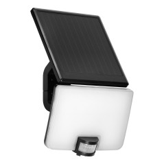 SOLIS led 10W, solstrålkastare med pir rörelsesensor, 1200lm, IP54, 4000K, 3000 mAh, svart | HandlaSmidigt.se