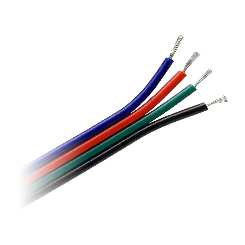 LED RGB-bandkabel, 4x0,35mm2, 25m