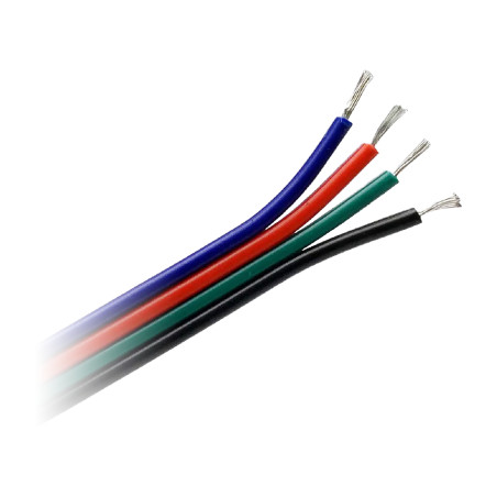 LED RGB-bandkabel, 4x0,35mm2, 25m