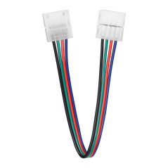 LED RGB-koppling 10 mm, dubbelriktad, med kabel