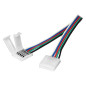 LED RGBW-anslutning 12mm, dubbelriktad, med kabel