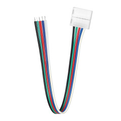 LED RGBW-koppling 12 mm, enkelriktad, med kabel | HandlaSmidigt.se
